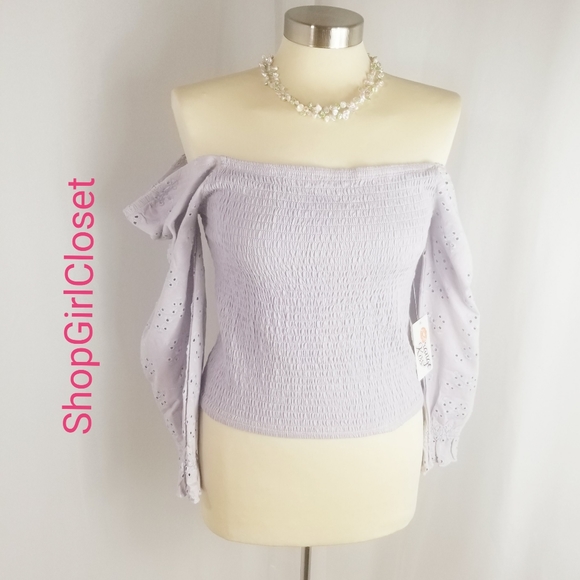 š„Just Inš„Orange Kiss Off Shoulder Top..Sz L